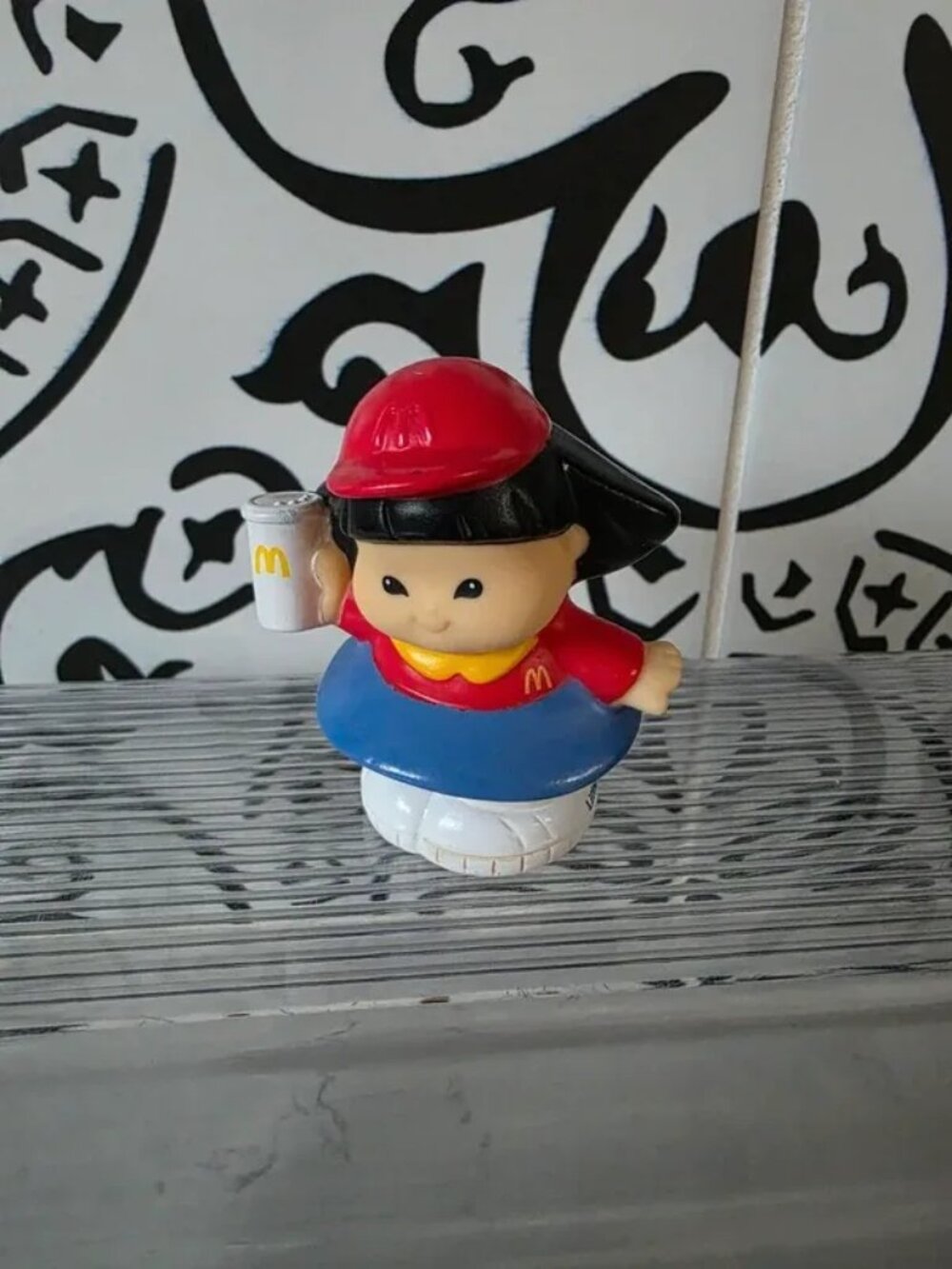 Fisher Price Little People Sonya Lee McDonald’s Worker Figure 2003 Vintage